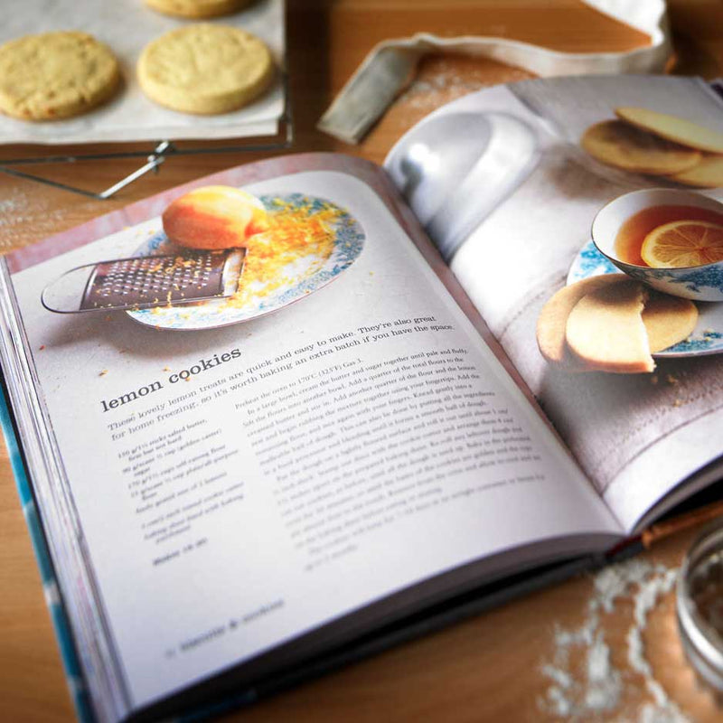 lemon cookie page of recipe book