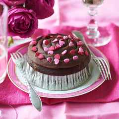 Bakery Blunder : Valentines Chocolate Cake with Heart Sprinkles !