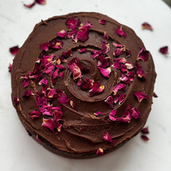 Chocolate Cake with Petals !