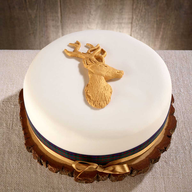 Limited Edition Stag Classic Fully Iced Christmas Cake