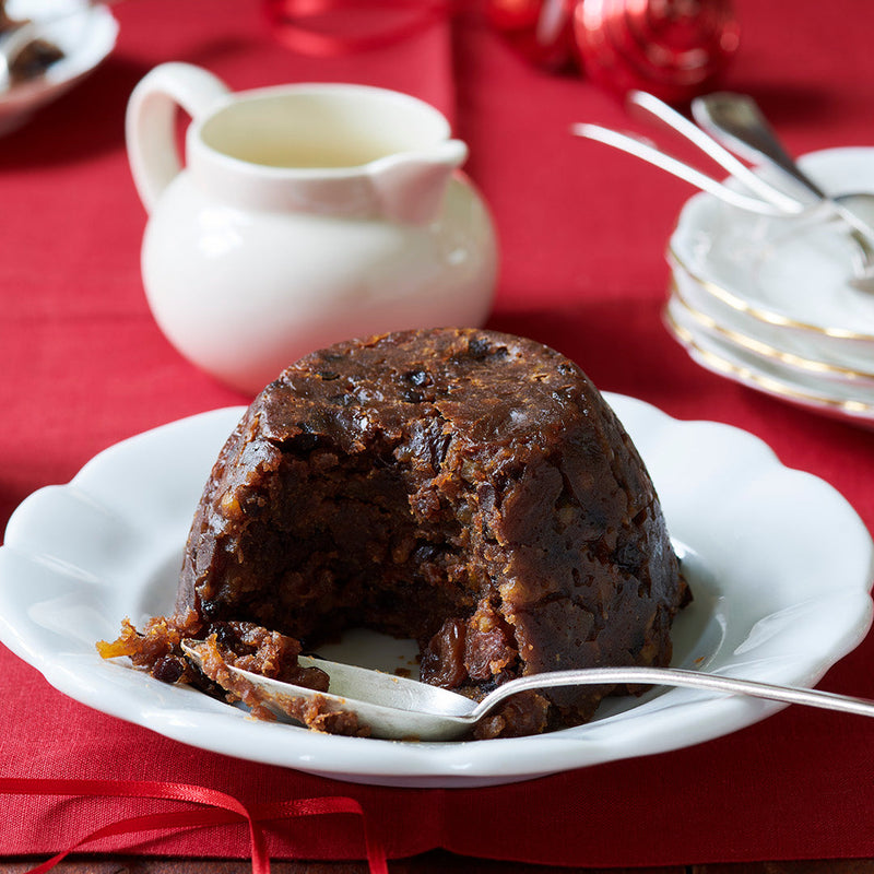 open christmas pudding