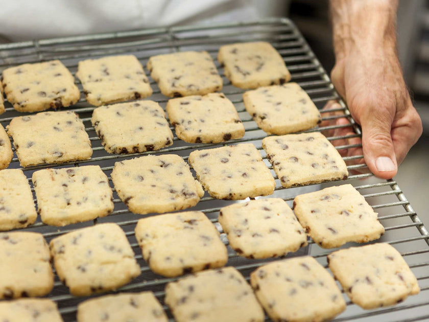Chocolate Chip Shortbread in Free Gift Tin | Meg Rivers Artisan Bakery