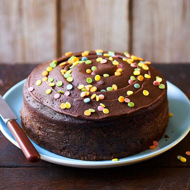 Chocolate Birthday Cake with Sprinkles