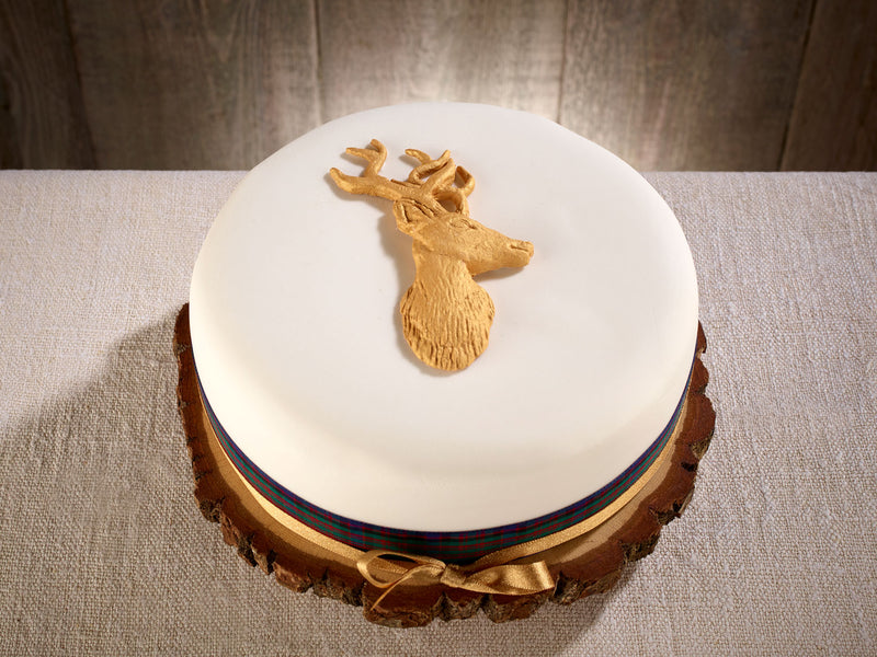 Limited Edition Stag Classic Fully Iced Christmas Cake