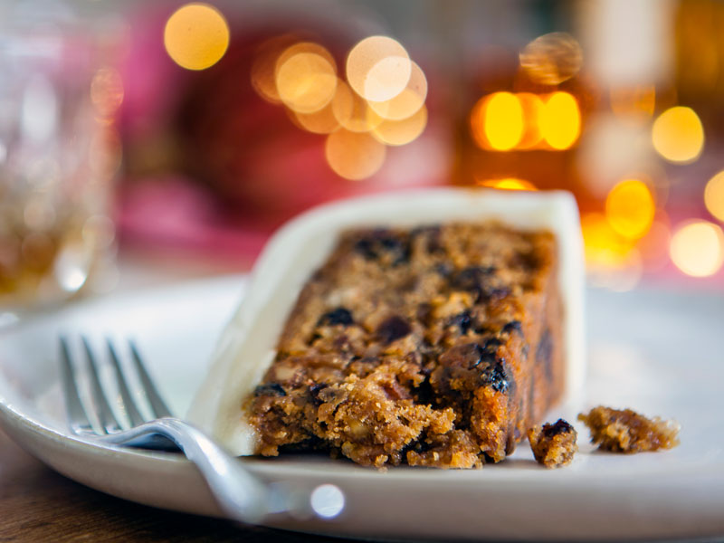 Classic Fully Iced Christmas Cake