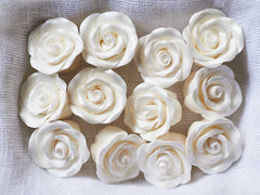 White Roses Two Tier Wedding Cake !